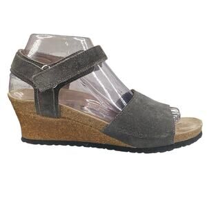 Papillio X Birkenstock Unisex Brown Gray Wedge Sandal Size 38 M 5 W 7